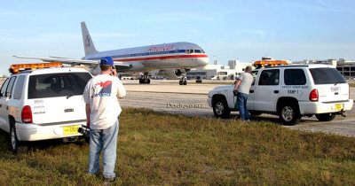 January 2015 - Joe Pries and Don Boyd out on the ramp at Miami International Airport