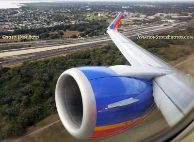 January 2017 - takeoff on Southwest Airlines B737 from Tampa International Airport on runway 19-right
