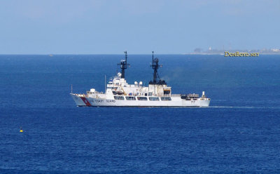 2010 - U. S. Coast Guard Cutter MELLON (WHEC-717) going out on patrol from CG Base Sand Island, Honolulu