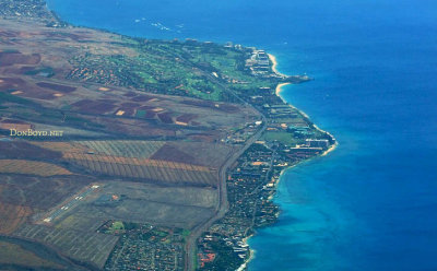 2010 - aerial view of West Maui (Kapalua, Ka'anapali Beach and Lahaina) from Hawaiian Airlines Boeing 717 N487HA