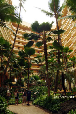 2009 - the atrium inside the tower at the Hyatt Regency on Ka'anapali Beach
