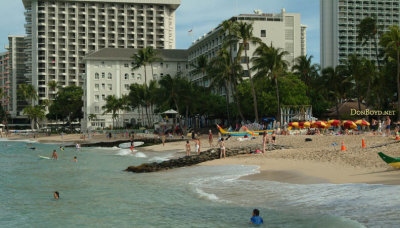 Waikiki Beach across the street from the Hyatt Regency Waikiki