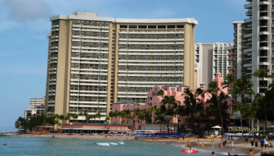 Hotels along Waikiki Beach