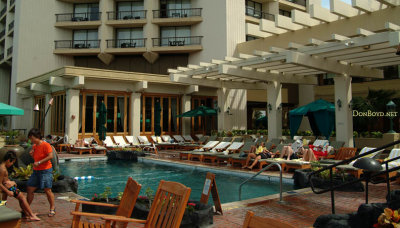 The pool at the Hyatt Regency Waikiki