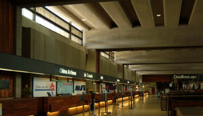 Ticket counters at Honolulu International Airport