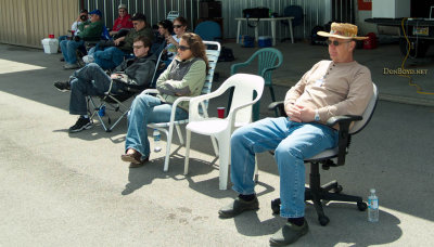 April 2008 - my BNA buddies waiting for the 2008 Smyrna Air Show to begin at Jim Criswell's (my bro-in-law) hangar