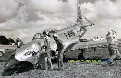 1950 - Florida Air National Guard Lockheed F-80C Shooting Star mishap at the 1950 All-American Air Maneuvers held in Miami