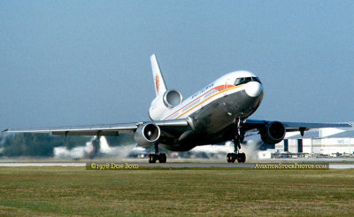November 1978 - National Airlines DC10-10 N70NA taking off from MIA's old shorter runway 9R aviation airline photo