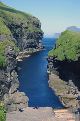 Canyon at Gyogv, (2) Eysturoy, Faroes.