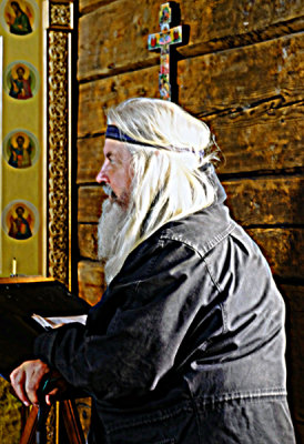 Custodian - St. Andrew's Church, Zayatsky Island, Russia.