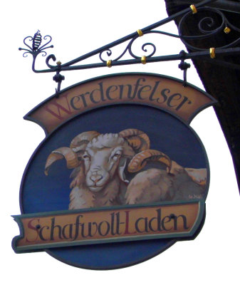 Sheep Wool Store Sign