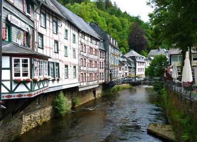 Monschau on the Rur River . 1