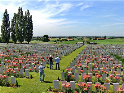  VIEW FROM TYNE COT TOWARDS YPRES 