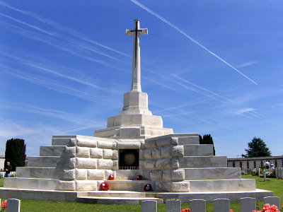 FRONT OF THE CROSS OF SACRIFICE 