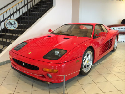 1995 Ferrari F512 M, the final iteration of the TR and Testarossa, with 5 litre flat 12 (boxer) engine (5437)