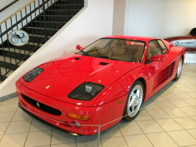 1995 Ferrari F512 M, the final iteration of the TR and Testarossa, with 5 litre flat 12 (boxer) engine (5438)
