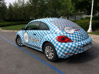 Pizza delivery car for resort guests, The Greenbrier, White Sulphur Springs, WV (iPhone 5S -- IMG_5661)