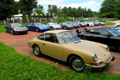 Purchased in Germany, this 1968 Porsche 911 L was the oldest car in the tour, with one owner since new. (1323)