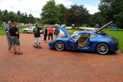 With 2015 Porsche Cayman GTS at the Manor Tavern parking lot after lunch (1360)
