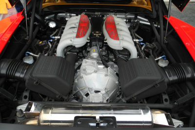 Flat-12 (boxer) engine of early 1990s Ferrari 512 TR, an improved iteration of the 1980s Testarossa (0825)