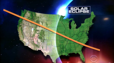 Total Solar Eclipse Map, Courtesy of CBS News (6572)