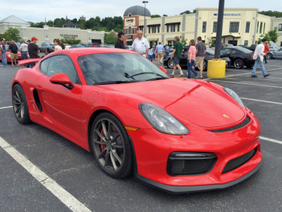 2016 Porsche Cayman GT4 (981) at Cars & Coffee in Hunt Valley, MD. (IMG_5813)