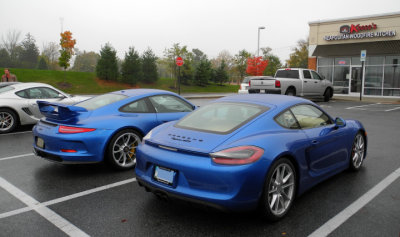 2014 Porsche 911 GT3 & 2015 Cayman GTS, PCA-CHS Baltimore Area Fall Colors Tour. (DSCN1813)