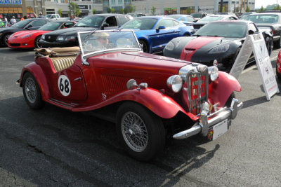 1952 MG TD Midget at Cars & Coffee in Hunt Valley, MD. (DSCN1232)