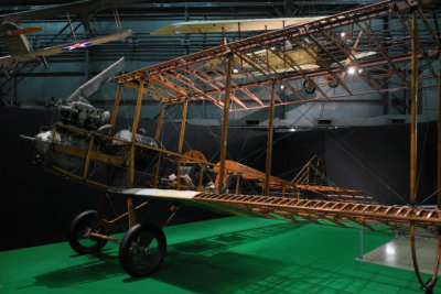 Standard J-1, World War I, used for primary flight instruction by U.S. Army Air Service, fabric covering fuselage removed (7983)