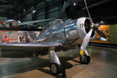 Seversky P-35A, used by the U.S. Army Air Corps and Sweden in 1930s. Japan ordered 20 and used them during WWII. (8073)