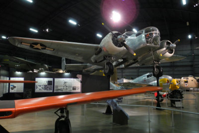 Beech AT-11 Kansan was used as the standard World War II trainer for 90 percent of U.S. Army Air Forces bombardiers. (8120)