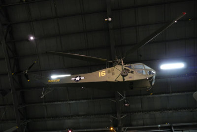 Sikorsky R-4B: The R-4 was the world's first production helicopter, and the U.S. Army Air Forces' 1st service helicopter. (8235)