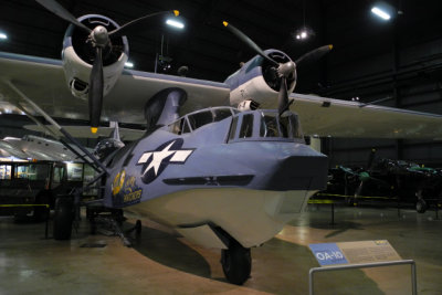 Consolidated OA-10 Catalina is a monoplane with a flying-boat hull, retractable landing gear and retractable floats. (8254)