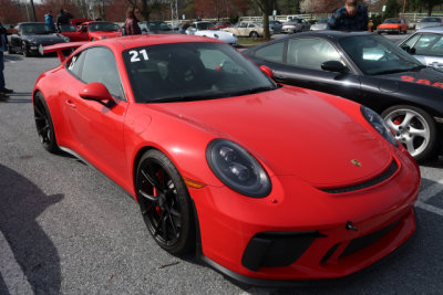 2018 Porsche 911 GT3 (991.2), spectator parking lot, Porsche Swap Meet in Hershey, PA (0630)
