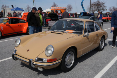1968 Porsche 911L, Sand Beige, Best of Show, People's Choice Concours, Porsche Swap Meet in Hershey, PA (0674)