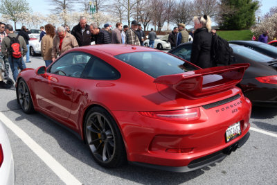 2014 Porsche 911 GT3, Amaranth Red Metallic, People's Choice Concours, Porsche Swap Meet in Hershey, PA (0694)