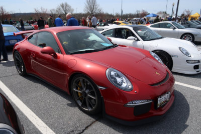 2014 Porsche 911 GT3, Amaranth Red Metallic, People's Choice Concours, Porsche Swap Meet in Hershey, PA (0699)