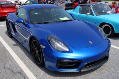 2015 Porsche Cayman GTS (981), Sapphire Blue, People's Choice Concours, Porsche Swap Meet in Hershey, PA (0726)