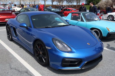 2015 Porsche Cayman GTS (981), Sapphire Blue, People's Choice Concours, Porsche Swap Meet in Hershey, PA (0783)