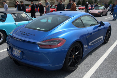 2015 Porsche Cayman GTS (981), Sapphire Blue, People's Choice Concours, Porsche Swap Meet in Hershey, PA (0785)