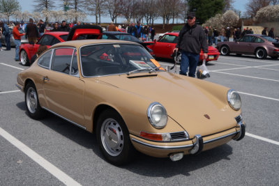1968 Porsche 911L, Sand Beige, Best of Show and, Early 911s, 1st in Class winner, People's Choice Concours (0801)