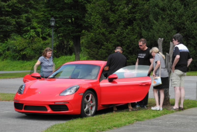 One of the newest cars in the tour, 2018 Porsche 718 Cayman S, Catoctin Mountain Summer Tour -- PCA-CHS 2018 Tour No. 9 (3561)