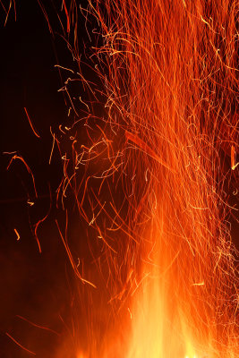 Fiery sparks