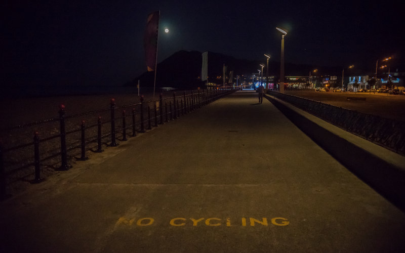 Seaside at night, Bray, Ireland