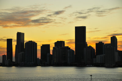 Miami at dusk