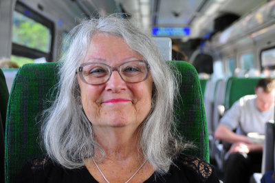 On the train to Southampton