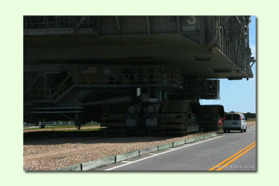 NASA Crawler at top speed of 2 MPH (1 mph loaded ) ~ Kennedy Space Center   (photo 1 of 4)