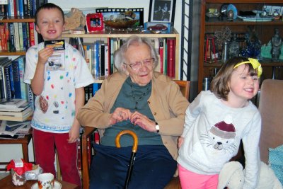 Daniel and Ruth with their great grandma