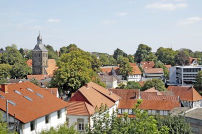 View over Tecklenburg from teh ruined castle