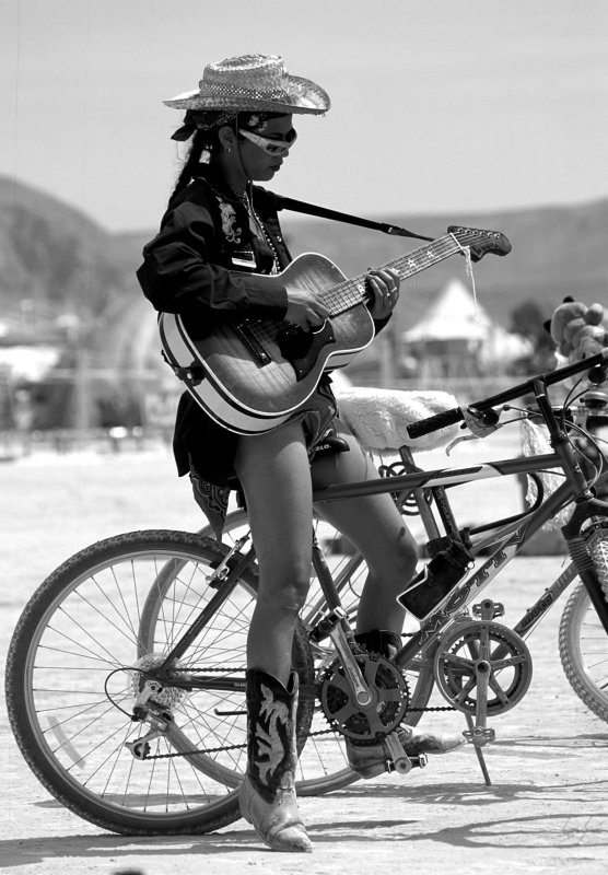 bicycle guitar girl